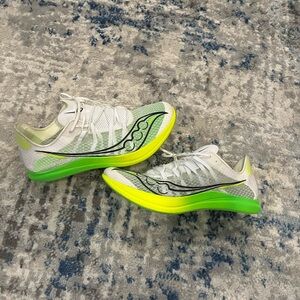 Saucony Terminal VT Slime Mens 8.5 S29101-01 Distance Track spikes Yellow